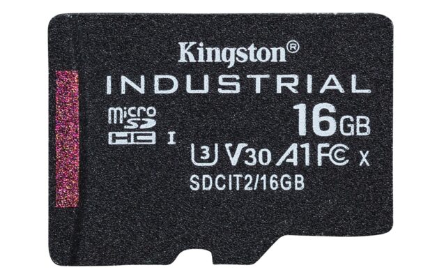 Kingston Technology 16GB microSDHC Industrial C10 A1 pSLC Card + SD Adapter - imagine 3