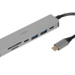 iBox IUH3SL4K interface hub USB Type-C 5000 Mbit/s Silver