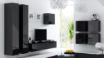 Cama Square cabinet VIGO 50/50/30 black/black gloss - imagine 4