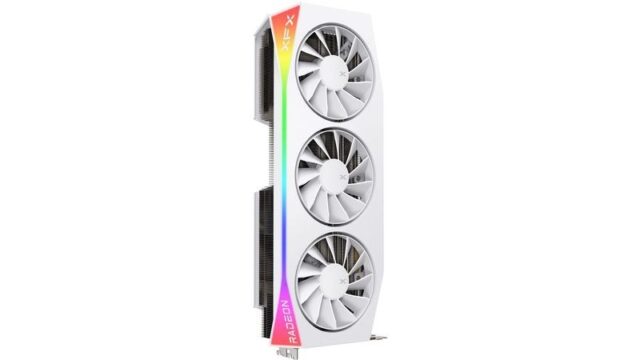 Graphics card. XFX Mercury RX 9070XT OC White G RGB 16 - imagine 3