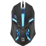 MOUSE  DEFENDER CYBER MB-560L BLACK 7 COLORS 1200DPI 3P