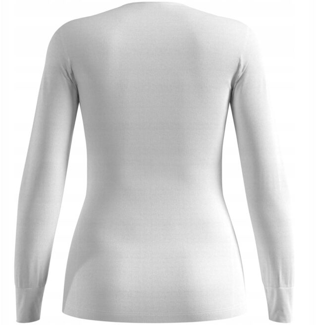 Odlo BL TOP crew neck l/s ACTIVE WARM ECO women's T-shirt  size M  white - imagine 2