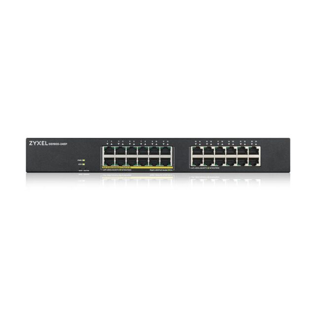 Zyxel GS1900-24EP Managed L2 Gigabit Ethernet (10/100/1000) Power over Ethernet (PoE) Black - imagine 3