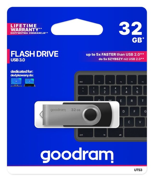 Goodram UTS3 USB flash drive 32 GB USB Type-A 3.2 Gen 1 (3.1 Gen 1) Black - imagine 5