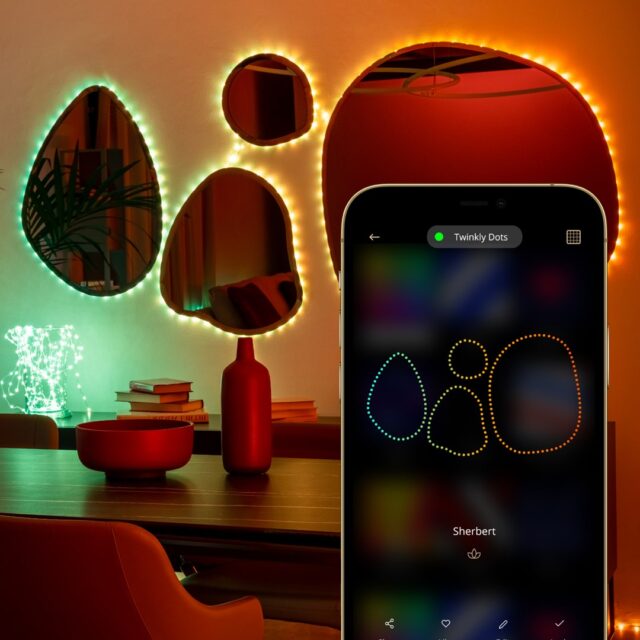 Twinkly Dots 60 RGB USB Smart Lights  3 m  Black - imagine 3