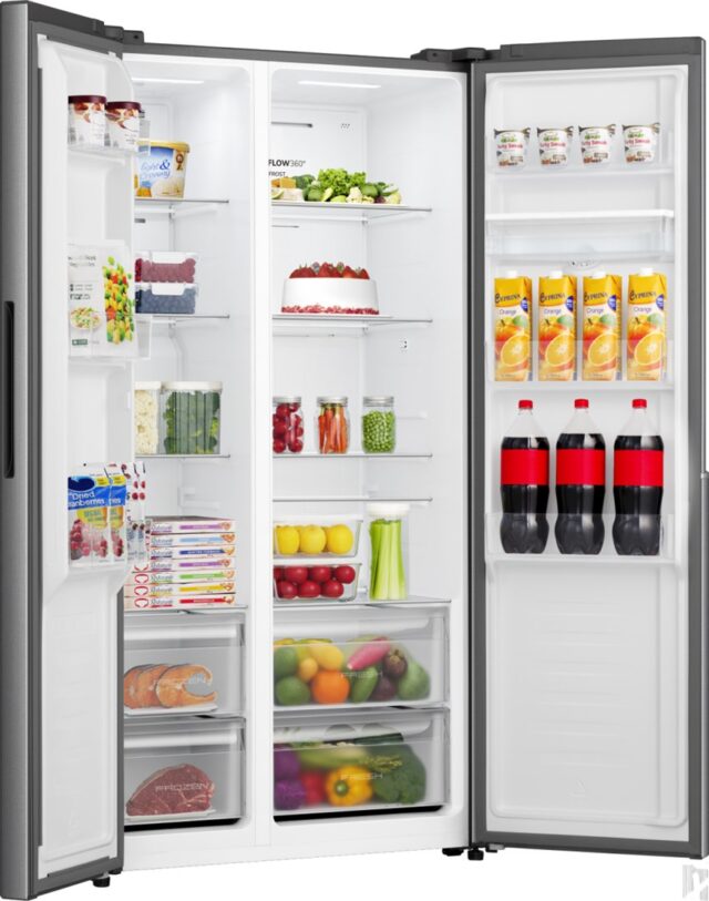 Gorenje NRS917E41XWD side-by-side refrigerator Freestanding 541 L E Stainless steel - imagine 5