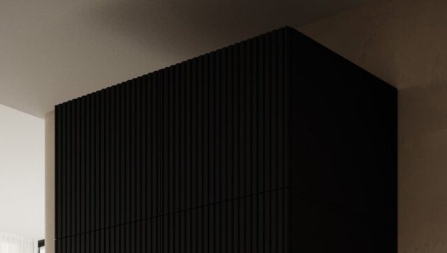 Wardrobe PAFOS 2D BASE 90x55.5x45 Black matt - imagine 3