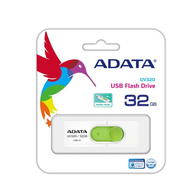 ADATA UV320 USB flash drive 32 GB USB Type-A 3.2 Gen 1 (3.1 Gen 1) Green  White - imagine 3