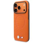 Case BMW M FW Logo Metal MagSafe for iPhone 17 Pro Max orange - imagine 2