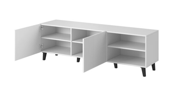Cama RTV cabinet PAFOS 150x42x52 white matt - imagine 7