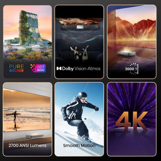 Hisense 120L5HA 3.05 m (120 ) Smart TV Wi-Fi Silver  White 70 cd/m2 - imagine 3