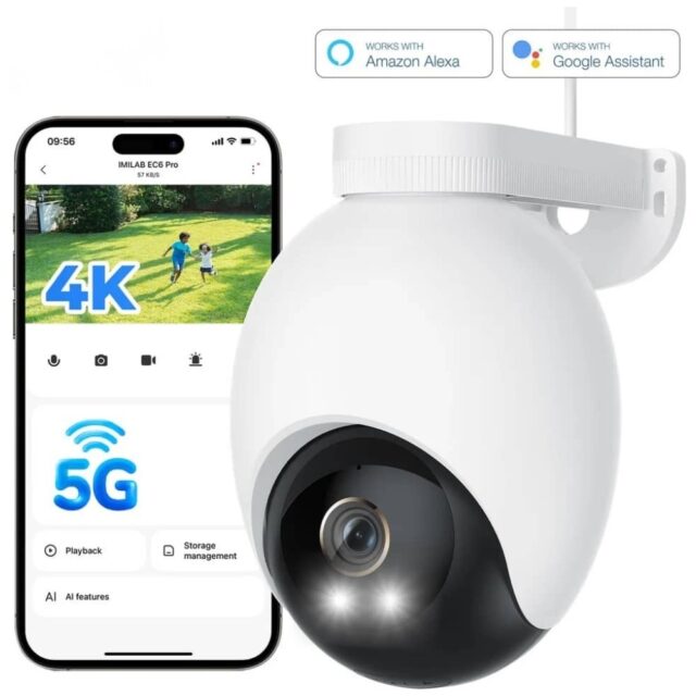 Imilab EC6 Pro Outdoor Spotlight Camera white - imagine 2