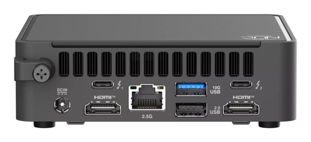 Komputer ASUS NUC 15 PRO RNUC15CRKU500003 (ARL-H 28W (U5 225H)  noRAM  noStorage  Integrated VGA  noOS  UK Cord  Kit) - imagine 3