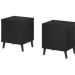 Cama bedside cabinet NOVA 44x40x52 mat black