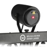 LIGHT4ME Belka LED Par Derby Laser - lighting kit - imagine 3