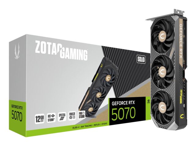 Zotac GAMING GeForce RTX 5070 SOLID NVIDIA 12 GB GDDR7 - imagine 2