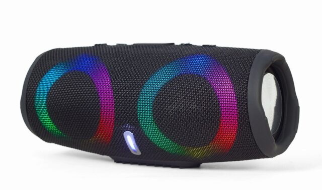 Gembird SPK-BT-LED-02 portable/party speaker Mono portable speaker Black 10 W - imagine 6