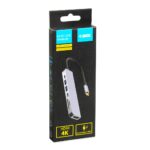 iBox IUH3SL4K interface hub USB Type-C 5000 Mbit/s Silver - imagine 8