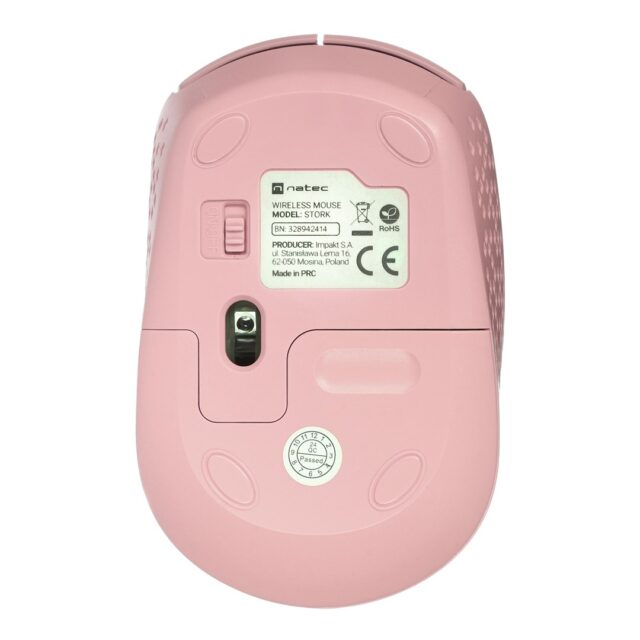 NATEC STORK mouse Home Ambidextrous RF Wireless + USB Type-A Optical 1600 DPI - imagine 6