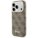 Case Guess 4G Script MagSafe for iPhone   17 Pro brown - imagine 2