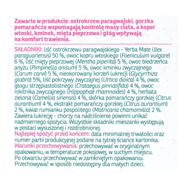 Bonatium Herbal weight control tea Fix 20 pcs. - imagine 5