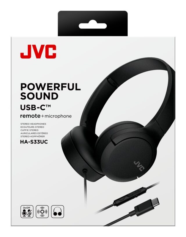 JVC HA-S33UCBU - headphones  black - imagine 6