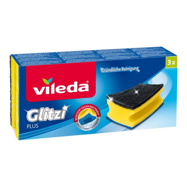 Profiled Sponge Vileda Glitzi Plus 3 pc(s) - imagine 3