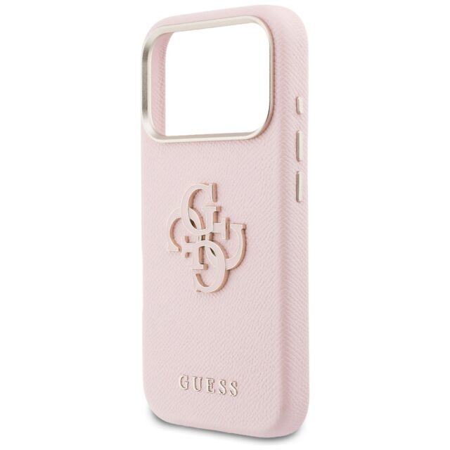 Case Guess FW Resin Logo for iPhone 17    Pro Max pink - imagine 6