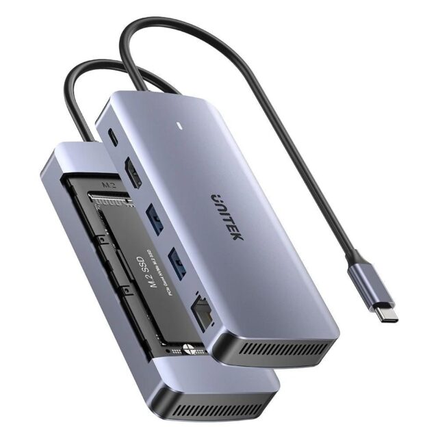 UNITEK ACTIVE HUB USB-C 10GBPS M.2 HDMI  PD 100W - imagine 5