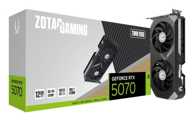 Zotac GAMING GeForce RTX 5070 Twin Edge NVIDIA 12 GB GDDR7 - imagine 8