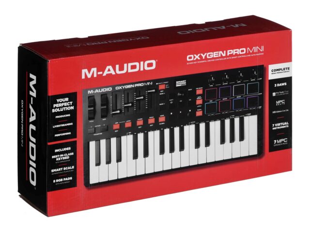 M-AUDIO Oxygen Pro Mini MIDI keyboard 32 keys USB Black - imagine 7