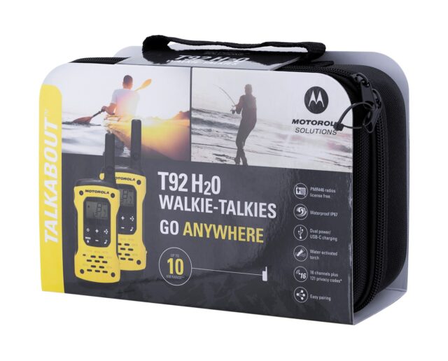 MOTOROLA RADIOTELEFON T92 H2O walkie-talkie 16 channels 2 pc(s) Black  yellow - imagine 5
