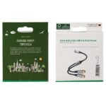 4smarts Kabel Audio USB-C - 2x cinchsocket 20cm tekstylny czarny/black 456903 - imagine 3