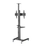 Gembird TVS-70T-02 Aluminum TV floor stand with caster wheels  37  - 70   black - imagine 4