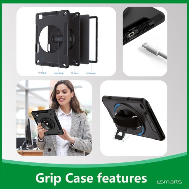Pancerne etui z uchwytem 4smarts Rugged  Case Grip do Apple iPad 11" - imagine 6