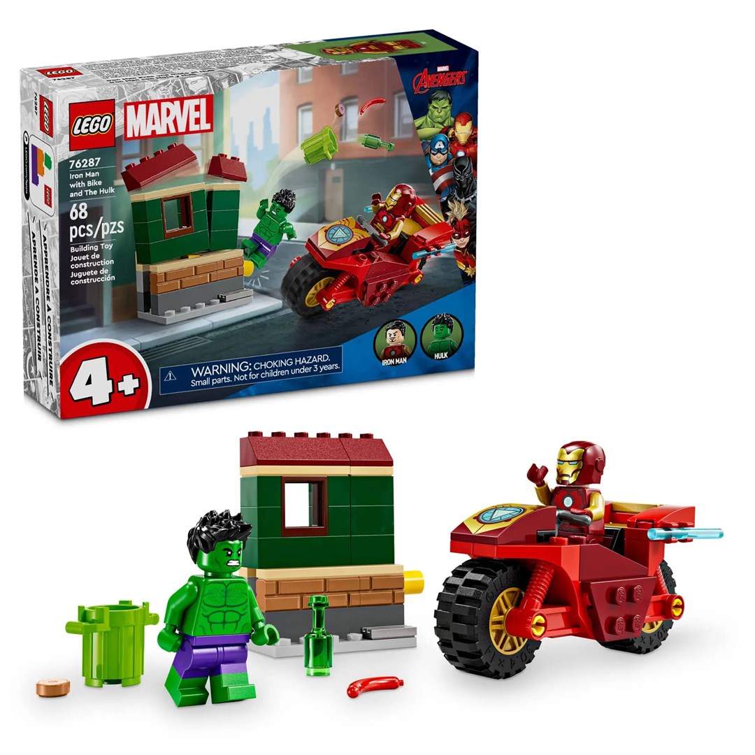 cps-feee394b2874837d2700ed14f76229f3-2026-01-18-19-03-07 LEGO MARVEL 76287 Iron Man with Bike and The Hulk - imagine 1