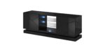 Cama TV cabinet QIU 160 MDF black gloss/black gloss - imagine 4
