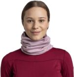 Buff Heavyweight Merino Wool Multifunctional scarf Lilac - imagine 2