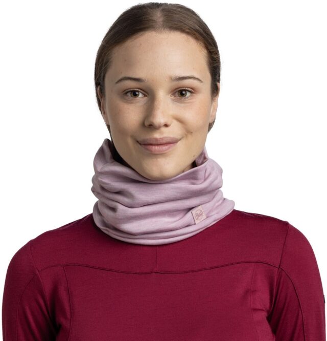 Buff Heavyweight Merino Wool Multifunctional scarf Lilac - imagine 2