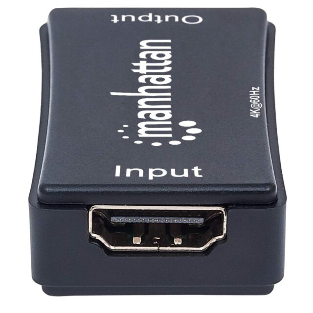 Manhattan HDMI Repeater  4K@60Hz  Active  Boosts HDMI Signal up to 40m  Black  Three Year Warranty - imagine 3