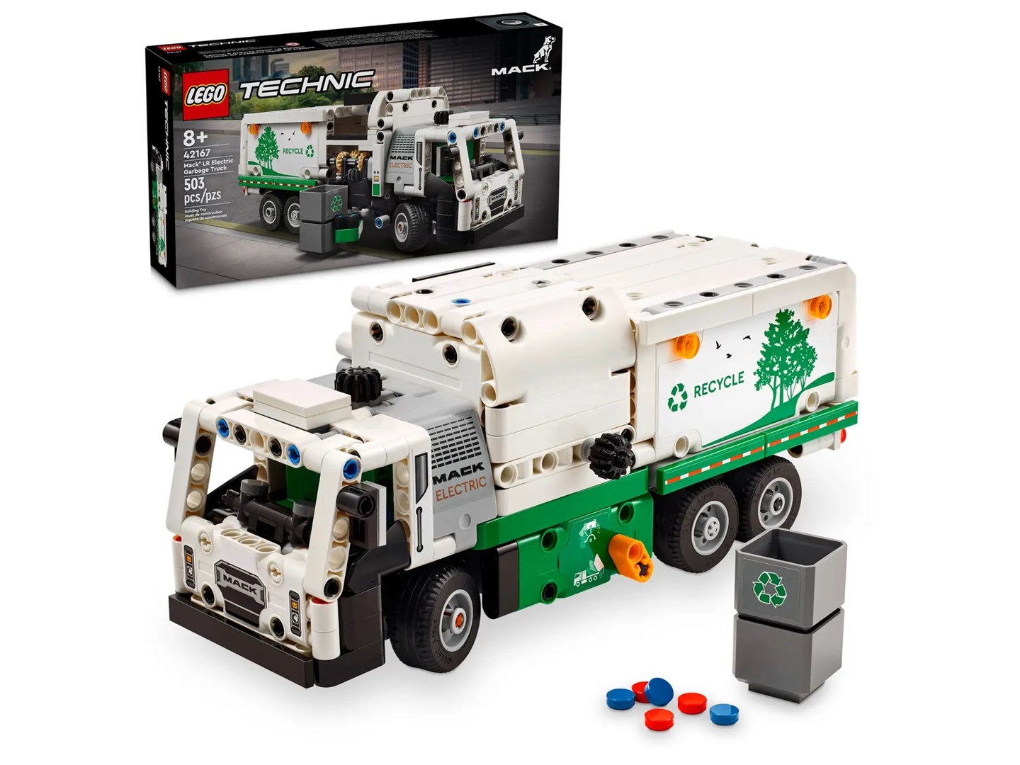 cps-ff72636e5d67a1d136d7b5539f070903-2026-01-18-19-01-07-1 LEGO TECHNIC 42167 MACK LR ELECTRIC GARBAGE TRUCK - imagine 1