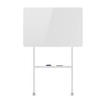 Ergo Office mobile dry erase board  horizontal orientation  white  single sided  with shelf  board dimensions 1190x790mm  ER-306 - imagine 10
