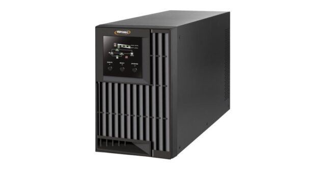 Infosec E4 Value 1000 uninterruptible power supply (UPS) Double-conversion (Online) 1 kVA 3 AC outlet(s) - imagine 2