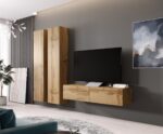 Cama Full cabinet VIGO '180' 180/40/30 wotan oak - imagine 5