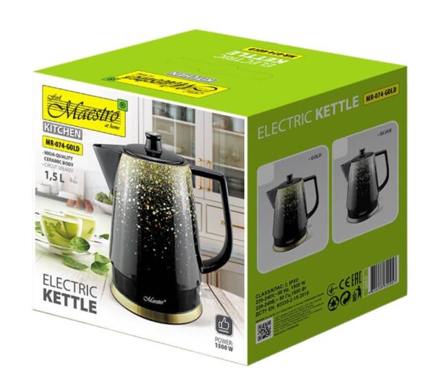 MAESTRO MR-074-GOLD ceramic electric kettle - imagine 2