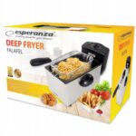 Esperanza FALAFEL Single 3 L Stand-alone 2200 W Deep fryer Black  White - imagine 8