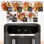 Tefal Easy Fry Dual XXL EY942HE0 fryer Double 11 L Stand-alone 2020 W Hot air fryer Grey - imagine 2