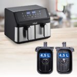 IDEAL Fat-free fryer  double horizontal 9L  8 functions - including food drying