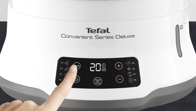 Tefal Convenient Series Deluxe VC502D steam cooker 3 basket(s) Countertop 900 W Stainless steel  White - imagine 6