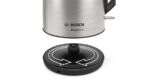Bosch TWK3P420 electric kettle 1.7 L 2400 W Black  Stainless steel - imagine 8